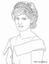 Diana Princess Queen Coloring Pages Elizabeth Wales Colouring Ii Color Printable Hellokids Clipart Sheets Royal Print Disney Book Clipground King sketch template