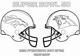 Bowl Super Coloring 50 Broncos Panthers Denver Carolina Vs Pages Printable Football Categories sketch template