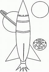 Coloring Rocket Space Shuttle Pages Moon Ship Imagination 50s Outline Rockets Person Cliparts Color Easy Drawing Clipart Library Popular Coloringhome sketch template