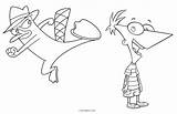 Ferb Phineas Ausmalbilder Platypus Ausmalbild Schnabeltier Cool2bkids sketch template