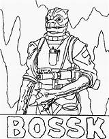 Bossk Dibujo Strikes Hoth Paginas sketch template
