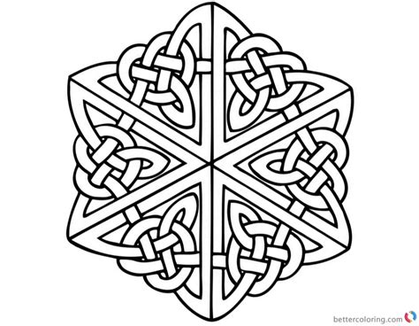 celtic knot coloring pages  adults  printable coloring pages