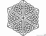 Celtic Coloring Pages Knot Adults Printable Color Kids sketch template