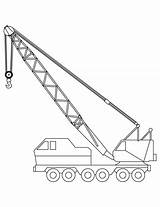 Crane Coloring Pages Truck Printable Construction Drawing Colouring Kids Color Ausmalbilder Vehicles Print Sheets Bagger Drawings Pdf Coloringhome Getcolorings Paintingvalley sketch template