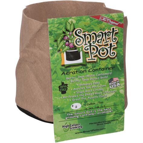 smart pot fabric garden plant container tan  gallon walmartcom