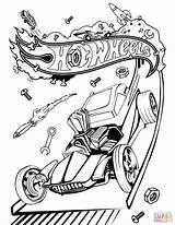 Wheels Hot Coloring Pages sketch template