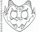 Halloween Mask Coloring Printable Pages Color Print Onlinecoloringpages Sheet Children sketch template