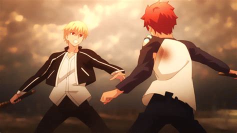 the battle of the oppisites shirou vs gilgamesh fate stay night anime amino