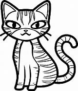 Coloring Cat Pages Girl Wecoloringpage sketch template
