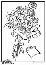 Bloemen Volwassenen Boeket Verjaardag Bos Rozen Moederdag Dieren Vlinders Tekeningen Roos Kleur Zoeken Downloaden Bord Tweede Omnilabo sketch template