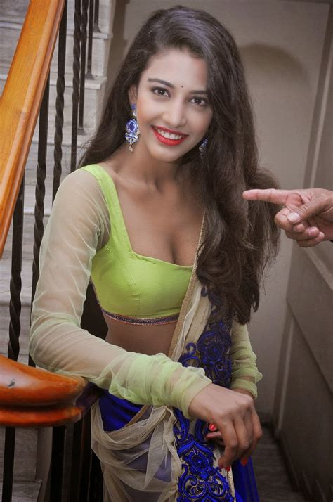 Daksha Nagakar Hot Cleavage And Navel Show Photos Cap