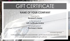 car wash gift certificate template   images  xxx hot girl