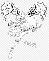 Aisha Colouring Winx sketch template