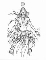 Hekate Hecate Goddess Wanderer Tombs Coloring Pagan Wiccan Flickr Guard Hellenic Introducing Deviantart Theoi sketch template
