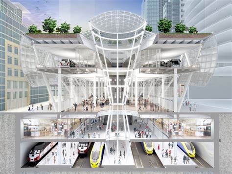 transbay transit center build begins autoevolution