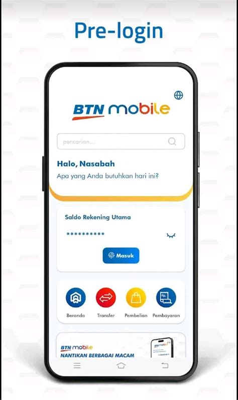 registrasi  aktivasi mobile banking btn    bank