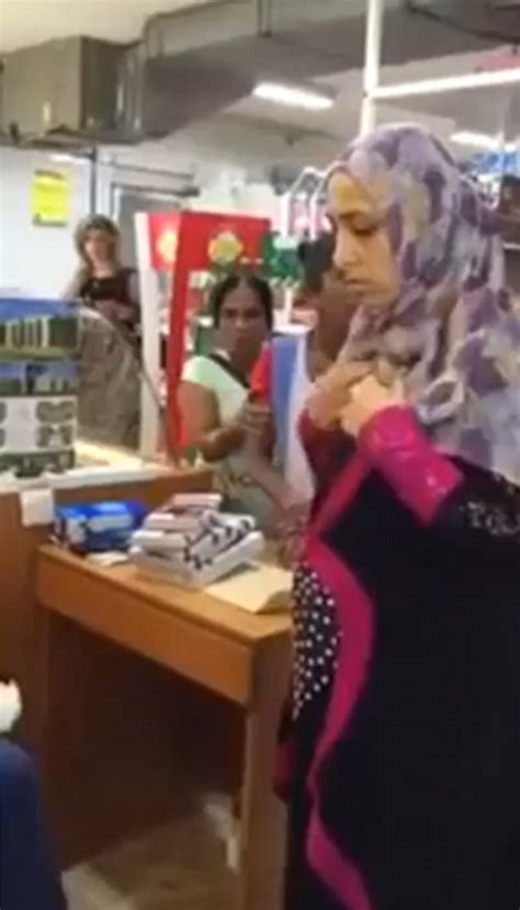 shoplifter is caught hiding stolen goods inside her hijab daily mail