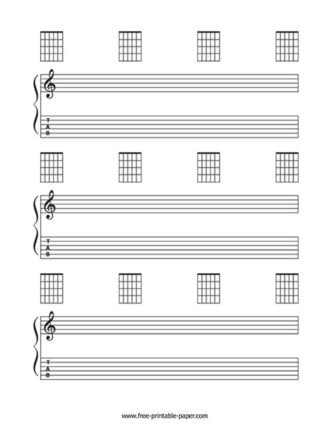 guitar sheet   printable paper