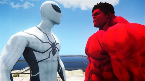 Spiderman Vs Red Hulk Future Foundation Spider Man Youtube