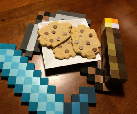 minecraft chocolate chip cookies irl  steps  pictures