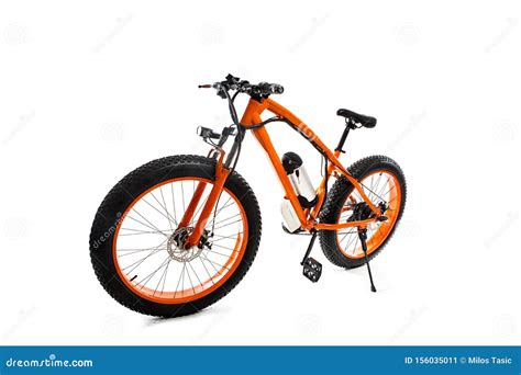 orange electric bike  white backgroundsport bike stock image image  bike transport