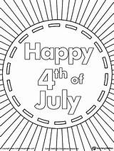 Coloring July 4th Happy Star Flag Burst Stars Pages Pattern Worksheets Worksheet Myteachingstation Collect Studies Social sketch template