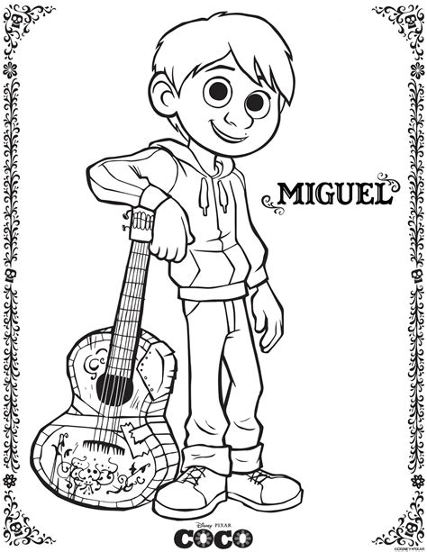 woven  words disneypixars coco coloring pages