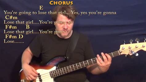 you re gonna lose that girl beatles bass guiter cover