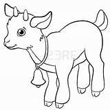 Goat Coloring Pages Cute Baby Drawing Clipart Mountain Farm Goats Animals Printable Boer Clip Result Animal Silhouette Pygmy Peeps Little sketch template