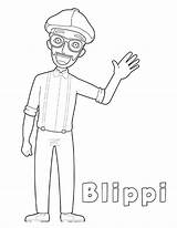 Blippi sketch template