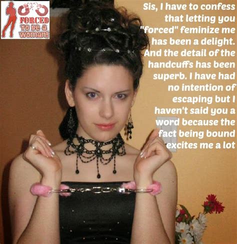 tg captions and more handcuffed and forced feminized by sister