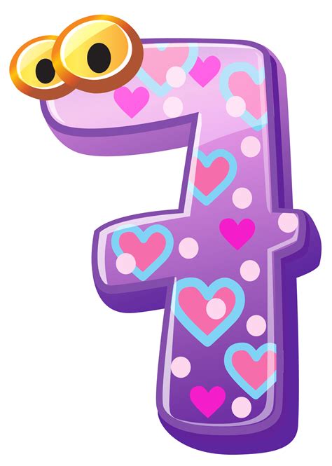 numbers cute number  clipart image clipartix