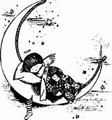Coloring Pages Moon Printable Kids sketch template