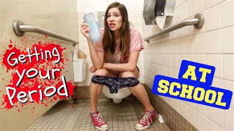 Getting Your Period At School Hacks Youtube