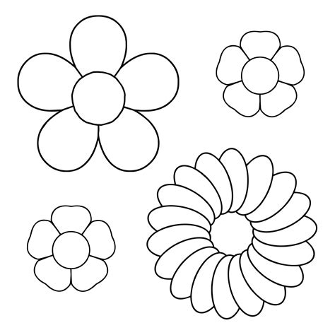 downloadable  printable paper flower template printable templates