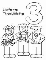 Pigs Little Three Coloring Printable Pages Preschool Worksheets Preschoolers Number Template Activity Print Color Ducks Papers Top Coloringbay Via Printablecolouringpages sketch template