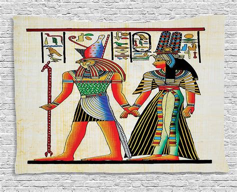 Egyptian Decor Tapestry By Papyrus With Egyptian Ancient