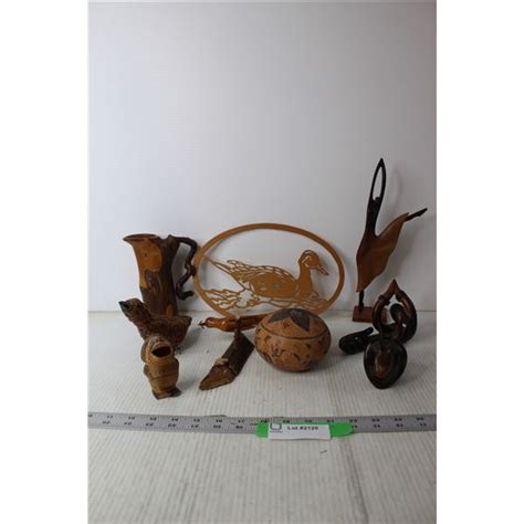 wooden handmade items bodnarus auctioneering
