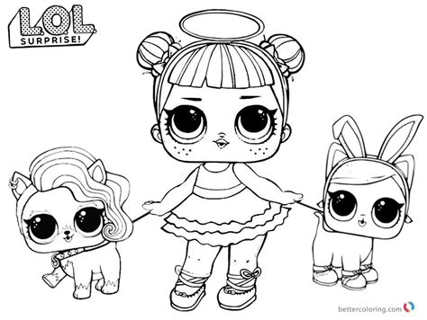 lol coloring pages sugar   pet dolls  printable coloring pages