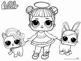 Lol Coloring Pages Dolls Sugar Pet Printable Doll Two Kids Baby Print Colouring Unicorn Color Sheets Adults Girls Angel sketch template