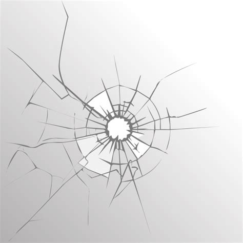 Broken Glass Background Flat Design Cleft Icon Vector Misc