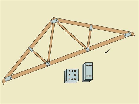build  simple wood truss  steps  pictures