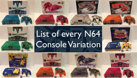 cv  nintendo  console variation complete color list
