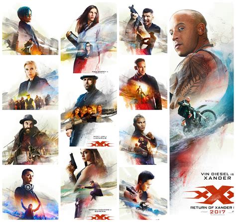 Return Of Xander Cage Character Posters Xxxthemovie