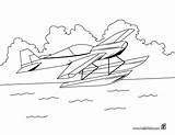 Hydroplane Coloring Pages Plane Hellokids Print Color sketch template