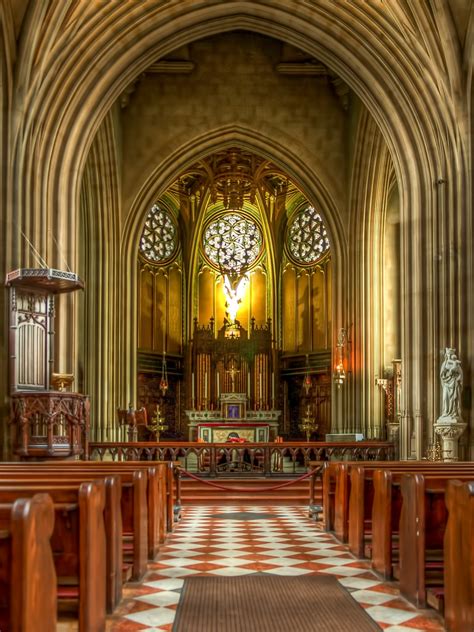 rare view   interior  st michaels abbey  farn flickr