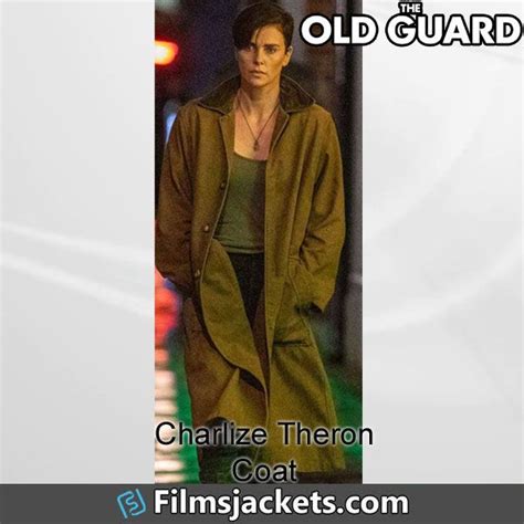 the old guard charlize theron coat in 2020 cotton coat