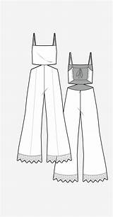 Jumpsuit Wgsn Clipart Pinafore Sketches Ss19 Moda Paintingvalley Jumpsuits sketch template