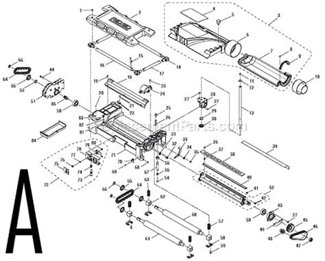 ridgid  planer parts diagram