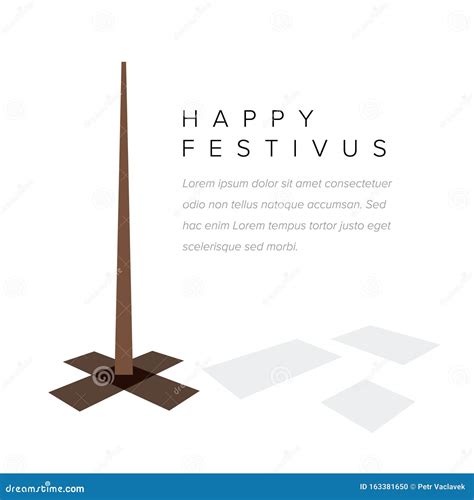 happy festivus card template stock vector illustration  base happy